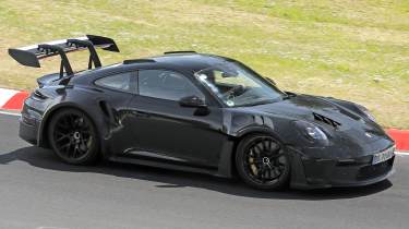 Hardcore Porsche 911 GT2 RS spied with wild aero and track-ready